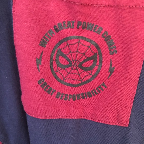 MARVEL SPIDER MAN “WITH GREAT POWER…” T SHIRT - Picture 2 of 5